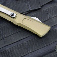 Microtech Combat Troodon Gen III OTF Knife- Bowie Edge- OD Green Handle- Apocalyptic Plain Edge Blade 1146-10 APOD Gen III 2025