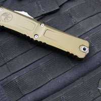 Microtech Combat Troodon Gen III OTF Knife- Bowie Edge- OD Green Handle- Apocalyptic Plain Edge Blade 1146-10 APOD Gen III 2025