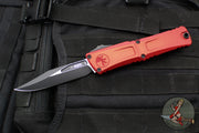 Microtech Combat Troodon Gen III OTF Knife- Bowie Edge- Red Handle- Black Plain Edge Blade 1146-1 RD Gen III