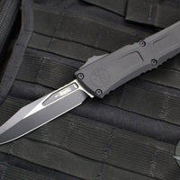 Microtech Combat Troodon Gen III OTF Knife- Bowie Edge- Tactical- Black Handle- Black Plain Edge Blade 1146-1 T Gen III 2024