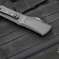 Microtech Combat Troodon Gen III OTF Knife- Bowie Edge- Tactical- Black Handle- Black Plain Edge Blade 1146-1 T Gen III 2024