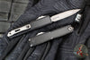 Microtech UTX-70 OTF Knife- Gen IV- Double Edge- Black Handle- Apocalyptic Blade 11474-10 AP