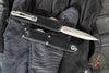 Microtech UTX-70 OTF Knife- Gen IV- Double Edge- Black Handle- Stonewash Blade 11474-10