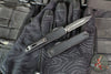 Microtech UTX-70 OTF Knife- Gen IV- Double Edge- Tactical- Black Handle- Black Blade 11474-1 T