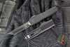 Microtech UTX-70 OTF Knife- Gen IV- Tanto Edge- Tactical- Black Handle- Black Blade 11494-1 T