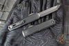 Microtech UTX-70 OTF Knife- Gen IV- Tanto Edge- Tactical- Black Handle- Black Blade 11494-1 T