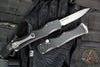 Microtech Halo IV- Single Edge- Marfione Select- Black Handle- Stonewash Blade 1150-10 MS1