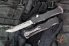 Microtech Halo IV- Tanto Edge- Marfione Select- Black Handle- Stonewash Blade 1151-10 MS1