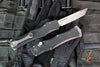 Microtech Halo IV- Tanto Edge- Marfione Select- Black Handle- Stonewash Blade 1151-10 MS1