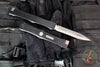 Microtech Nemesis IV- Double Edge- Marfione Select- Black Handle- Apocalyptic Blade 1152-10 APMS1