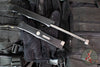 Microtech Nemesis IV- Double Edge- Marfione Select- Black Handle- Apocalyptic Blade 1152-10 APMS1