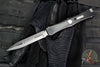 Microtech Nemesis IV- Double Edge- Marfione Select- Black Handle- Stonewash Blade 1152-10 MS1