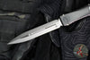 Microtech Nemesis IV- Double Edge- Marfione Select- Black Handle- Stonewash Blade 1152-10 MS1