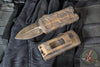 Microtech Exocet II Wallet Money Clip OTF Auto Knife- Double Edge -Plague Outbreak Finished Handle- Plague Outbreak Blade 1157-1 PLOBS