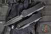 Microtech Scarab II- Gen III- Executive- Double Edge- Tactical- Black Handle- Black Full Serrated Edge Blade 1175-3 T