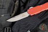 Microtech Scarab II- Gen III- Executive- Single Edge- Red Handle- Apocalyptic Blade 1176-10 APRD