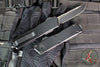 Microtech Scarab II- Gen III- Executive- Tanto Edge- Tactical- Black Handle- Black Plain Edge Blade 1177-1 T