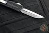 Microtech Scarab II 2024- D/E-S Double/Single Edge- Black Handle- Stonewash Plain Edge Blade 1180-10