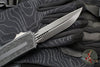 Microtech Scarab II- D/E-S Double/Single Edge-Shadow Edition- Black Finished Handle- Black DLC Plain Edge Blade 1180-1 DLCTSH