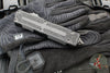 Microtech Scarab II- D/E-S Double/Single Edge-Shadow Edition- Black Finished Handle- Black DLC Plain Edge Blade 1180-1 DLCTSH