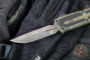 Microtech Scarab II- D/E-S Double/Single Edge- Outbreak Finished Handle- Outbreak Black Plain Edge Blade 1180-1 OBS