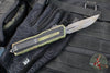 Microtech Scarab II- D/E-S Double/Single Edge- Outbreak Finished Handle- Outbreak Black Plain Edge Blade 1180-1 OBS
