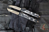 Microtech Ultratech OTF Knife Set- Hellhound & Warhound- Death Card Finished Handle- Apocalyptic Bronze Finished Blade 119-13 SETDCS