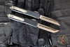 Microtech Ultratech OTF Knife Set- Hellhound & Warhound- Death Card Finished Handle- Apocalyptic Bronze Finished Blade 119-13 SETDCS