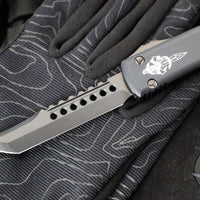 Microtech Ultratech OTF Knife- Hellhound Tanto- Black Handle- DLC Blade- Black Hardware 119-1 DLCT 2019