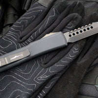 Microtech Ultratech OTF Knife- Hellhound Tanto- Black Handle- DLC Blade- Black Hardware 119-1 DLCT 2019