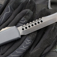 Microtech Ultratech OTF Knife- Hellhound Tanto- Black Handle- DLC Blade- Black Hardware 119-1 DLCT 2019