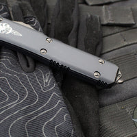Microtech Ultratech OTF Knife- Hellhound Tanto- Black Handle- DLC Blade- Black Hardware 119-1 DLCT 2019