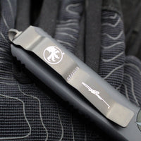Microtech Ultratech OTF Knife- Hellhound Tanto- Black Handle- DLC Blade- Black Hardware 119-1 DLCT 2019