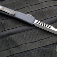 Microtech Ultratech OTF Knife- Hellhound Tanto- Black Handle- Two Tone DLC Blade- Black Hardware 119-1 DLCT 2019