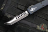 Microtech Ultratech OTF Knife- Hellhound Tanto- Black Handle- Two Tone DLC Blade- Black Hardware 119-1 DLCT 2019