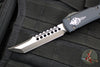 Microtech Ultratech OTF Knife- Hellhound Tanto- Black Handle- Two Tone DLC Blade- Black Hardware 119-1 DLCT 2019