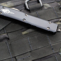 Microtech Ultratech OTF Knife- Hellhound Tanto- Black Handle- SOLID DLC Blade- Black Hardware 119-1 DLCT 2019