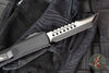 Microtech Ultratech OTF Knife- Hellhound- Tactical- Black Handle- Black Blade 119-1 TS 2022