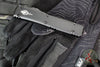 Microtech Ultratech OTF Knife- Hellhound- Tactical- Black Handle- Black Blade 119-1 TS 2022