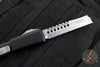 USED- Microtech Ultratech OTF Knife- Hellhound Razer- Black Handle- Stonewash Blade 119R-10 S