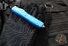 Microtech Ultratech OTF Knife- Warhound- Blue Handle- Stonewash Blade 119W-10 BLS