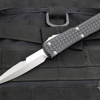 Microtech Ultratech OTF Knife- Blade Show 2023- Bayonet Edge- Black G-10 Frag Top-  Magnacut Apocalyptic Finished Blade 120-10 APFRGTBKBS