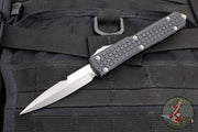 Microtech Ultratech OTF Knife- Blade Show 2023- Bayonet Edge- Black G-10 Frag Top-  Apocalyptic Finished Blade 120-10 APFRGTBKBS