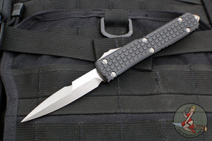 Microtech Ultratech OTF Knife- Blade Show 2023- Bayonet Edge- Black G-10 Frag Top-  Magnacut Apocalyptic Finished Blade 120-10 APFRGTBKBS