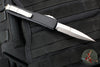 Microtech Ultratech OTF Knife- Bayonet Edge- Black Handle- Stonewash Part Serrated Blade 120-11