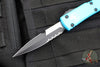 Microtech Ultratech OTF Knife- Bayonet Edge- Turquoise Handle- Black Part Serrated Blade 120-2 TQ