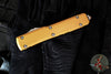Microtech Ultratech OTF Knife- Tan G-10 Top Handle- Black Aluminum Bottom Handle- Apocalyptic Finished Blade 121-10 APGTTAS SN 004 2021