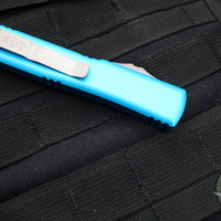 Microtech Ultratech OTF Knife- Single Edge- Turquoise Handle- Apocalyptic Blade 121-10 APTQ