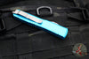 Microtech Ultratech OTF Knife- Single Edge- Turquoise Handle- Apocalyptic Part Serrated Blade 121-11 APTQ
