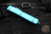 Microtech Ultratech OTF Knife- Single Edge- Turquoise Handle- Apocalyptic Part Serrated Blade 121-11 APTQ